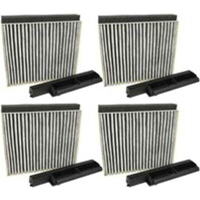 Vhbw - 2x Activated Carbon Filter compatible with Bosch DWB96BC50/01, DWB96BC6SF, DWB96BC6SF/01, DWB96DM50B/01 Extractor Hood + Holding Frame