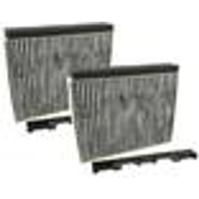 2x Activated Carbon Filter compatible with Siemens LZ53650/01, LZ53650(00) Extractor Hood + Holding Frame - Vhbw