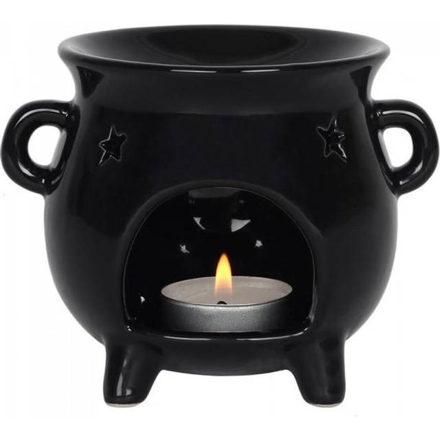 Something Different Shiny Black Cauldron Oil Burner - one size