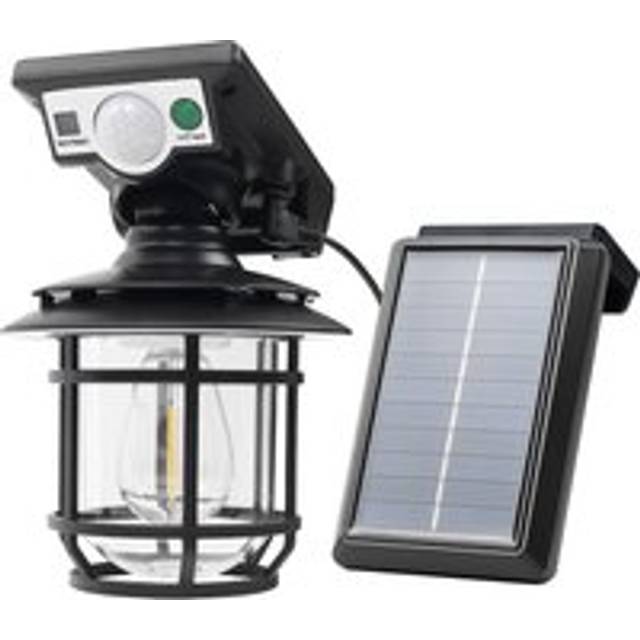 3W Solar Lantern light with PIR Motion Sensor, Cylinder, adjustable solar panel, IP44