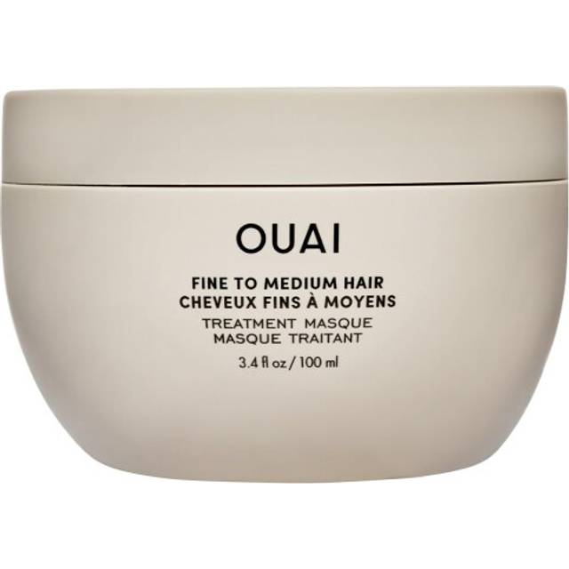 OUAI Fine to Medium Hair Treatment Masque Travel Size - Hair Mask for Hair Repair, Hydration and Shine - With Shea Butter, Keratin and Panthenol -