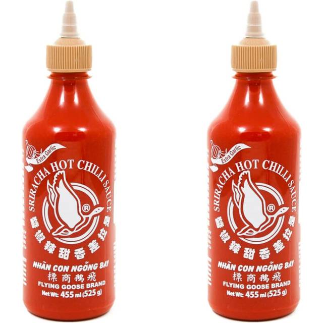 Flying Goose Sriracha Extra Garlic Chili Sauce 455 ml (Pack of 2)