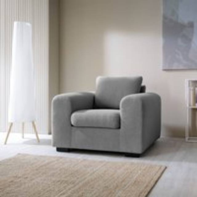 Boston Boucle Armchair Sofa 6 colours - Dark Grey - One Size