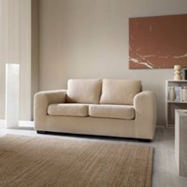 Boston Boucle 2 Seater Sofa 6 colours - Beige - One Size