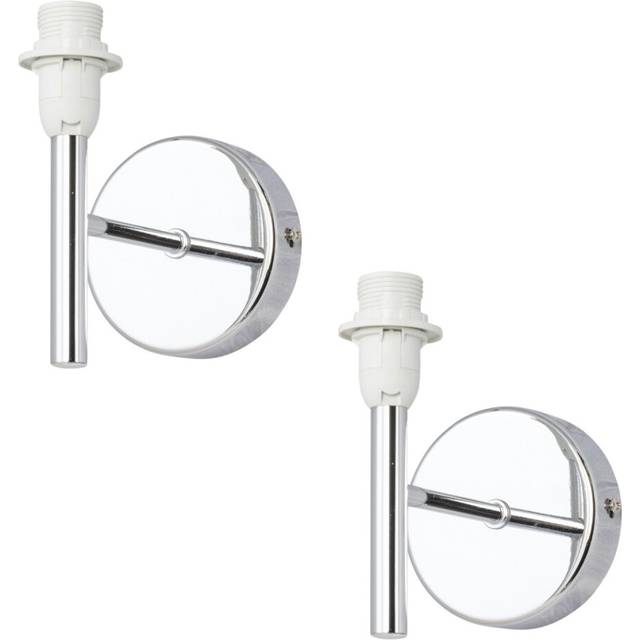 Set of 2 Brea - Chrome Wall Light Fittings Only