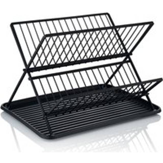 Swan Stealth Collapsible Dish Rack, Black