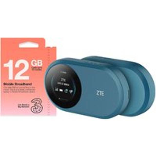 U10S Pro with Pre Loaded 12GB Three SIM - 4G+LTE Mobile Wi-Fi 6 Low-Cost Portable Travel WiFi - Blue - One Size