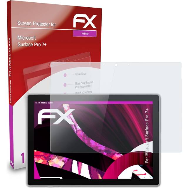 Atfolix glass protector for microsoft surface pro 7+ 9h hybrid-glass
