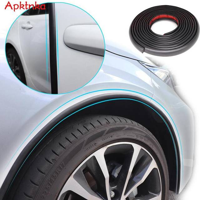 300cm Universal Car Rubber Mud Flaps Splash Guard Fender Flare Extension