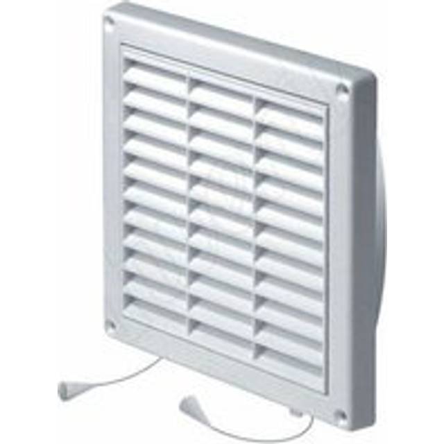 Awenta - 130x130mm Wall Ventilation Grille Cover Net Pull Cord Shutter 110mm Diameter