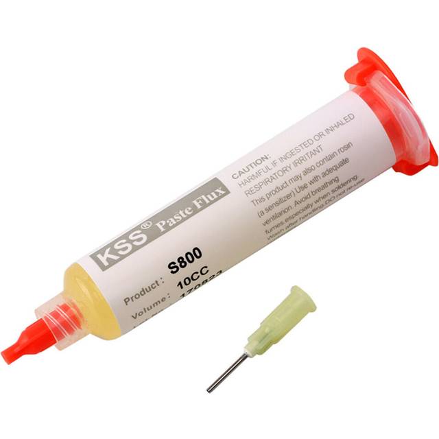 (10Pcs) Solder Paste Flux Soldering Paste with Needle for Soldering SMD BGA Dispensing Welding