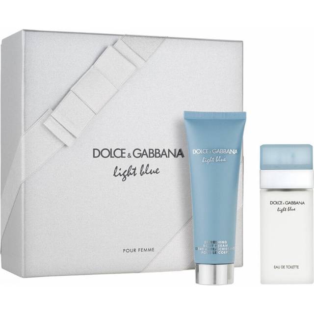 D&G Light Blue Gift Set 25Ml EDT Sprayspray + 50ml Refreshing Body Cream