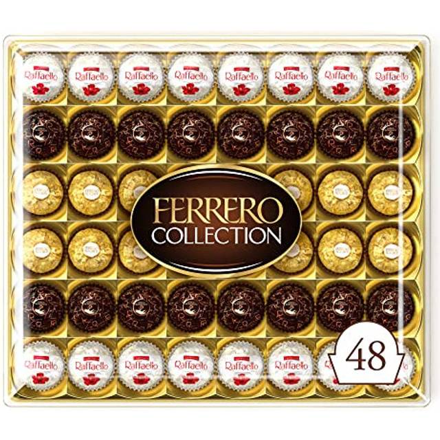 Ferrero Collection Pralines, Mothers Day Chocolate Gift, Chocolate Hamper, Gifts for Mum's Day, Coconut Raffaello and Dark Chocolate Rondnoir, Box of