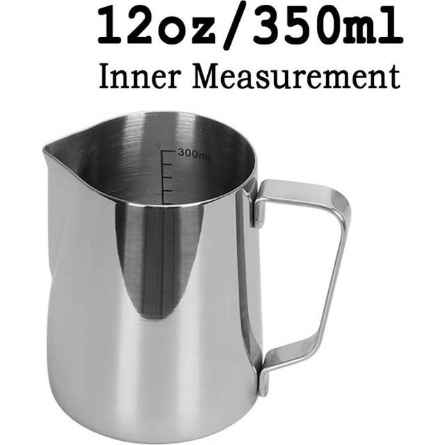(a-350ml-Measurement) Coffee Latte Milk Frothing Jug Milk Frother Pitcher Stainless Steel Jug Espresso Barista Pitcher Milk Pot Coffee Accessories