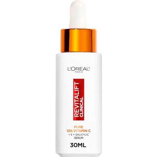 L'Or?al Paris Revitalift Clinical 12% Pure Vitamin C Brightening Serum for Face, Powerful Antioxidant Protection, Brighter & Smoother Skin, includes