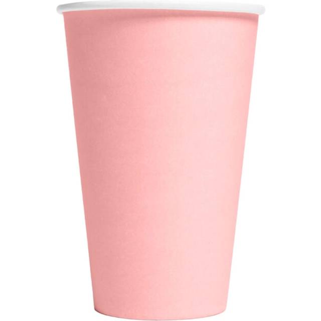 Pappersmuggar Ljusrosa Stora - 10-pack