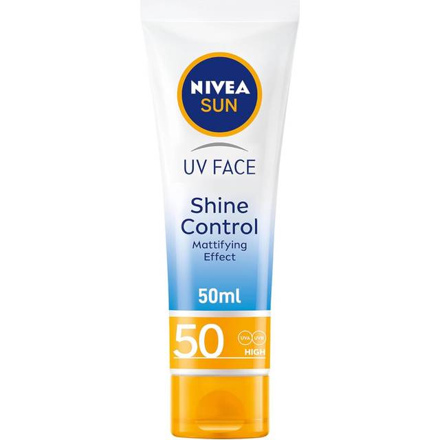 Nivea Sun UV Face Shine Control Mattifying Effect SPF 50 Cream 50ml | UVA/UVB Protection & Premature Skin Ageing | Sunscreen for Delicate Facial Skin