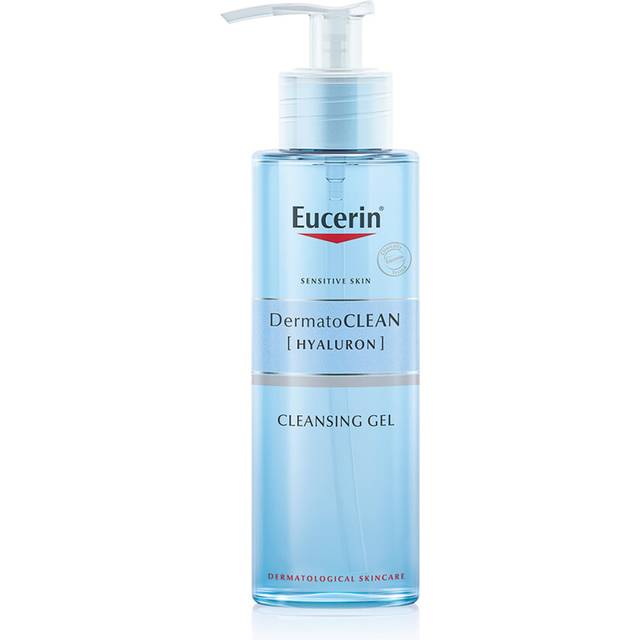 Eucerin DermatoCLEAN [HYALURON] Refreshing Cleansing Gel 200ml, Mild Face Wash Ideal for Sensitive Skin, Gentle Face Cleanser with Hyaluronic Acid,