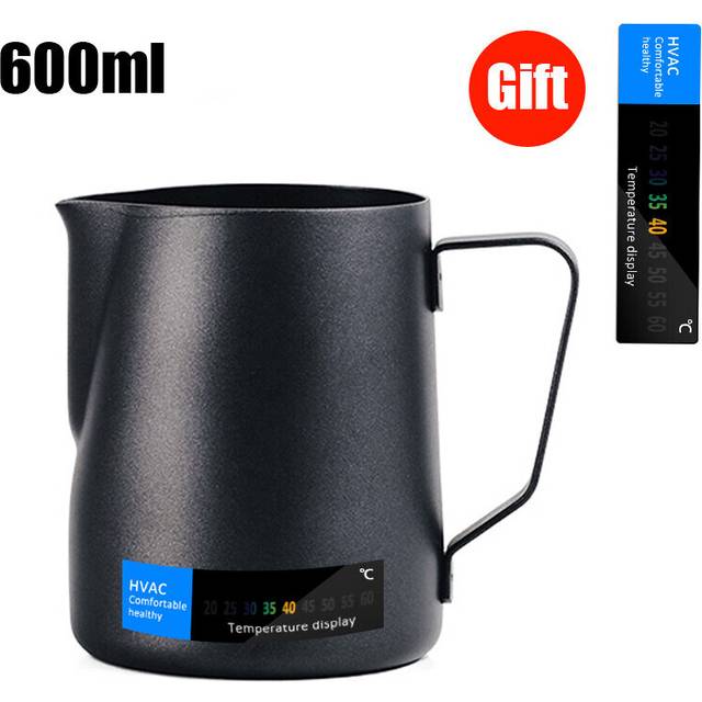 (a-350ml Frosted Black) 150-1000ml Stainless Steel Milk Jug Frothing Pitcher Latte Espresso Coffee Jug Barista Craft Cappuccino Milk frother Cream Cup