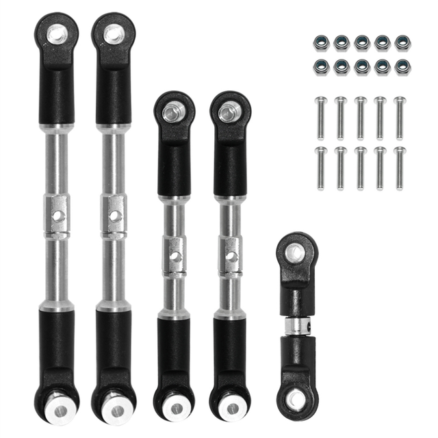 RC Car Upgrade Pull Rods Rotating Shaft Tie Rod Set for Arrma 1/7 Infraction Limitless Felony 1/8 Parts