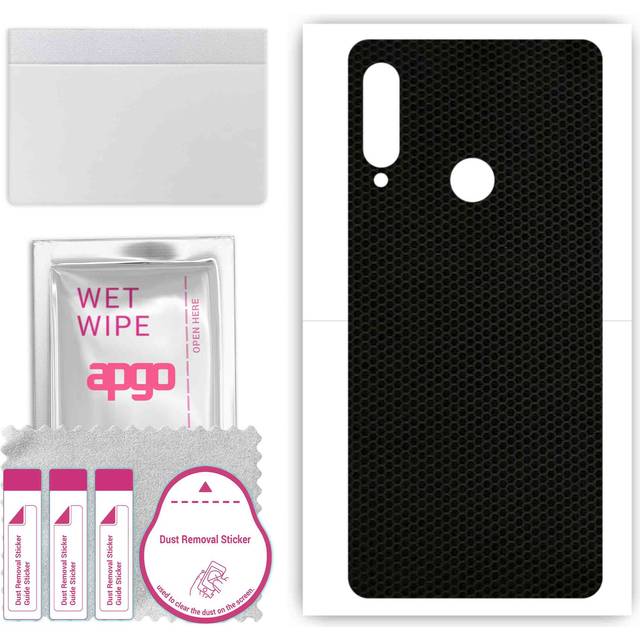 apgo Protective Skin Sticker for the back compatible with Lenovo K10 Note, Wrap Film, Foil, Vinyl - Pattern Matrix