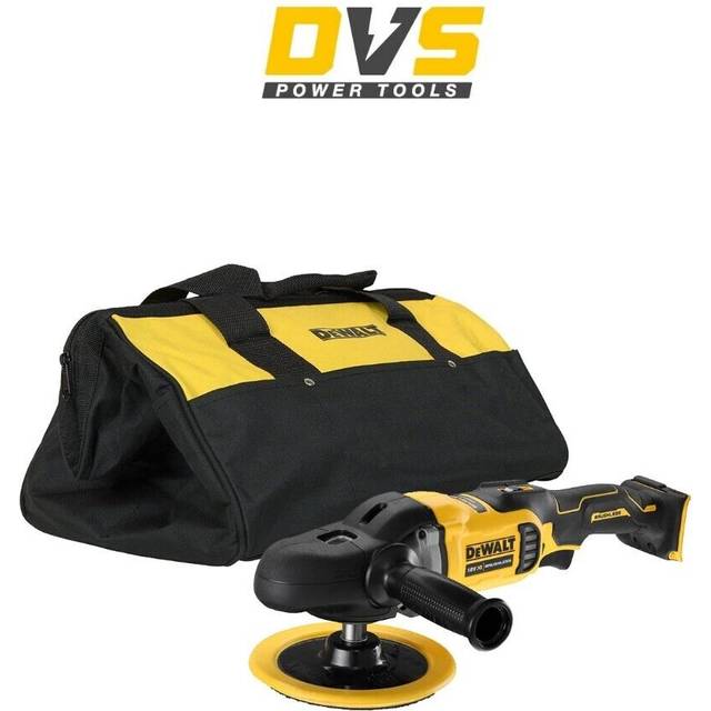 DCM849NB 18V xr Brushless Rotary Polisher - Body Only & 18' Tool Bag - Dewalt