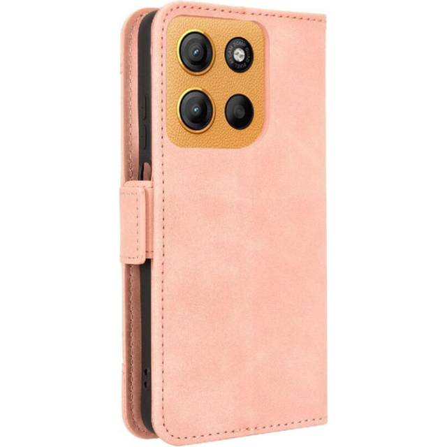 (Pink) Compatible Case for Motorola Moto G15 Power 4g Kickstand Function Unique High Quality Accurate Incision