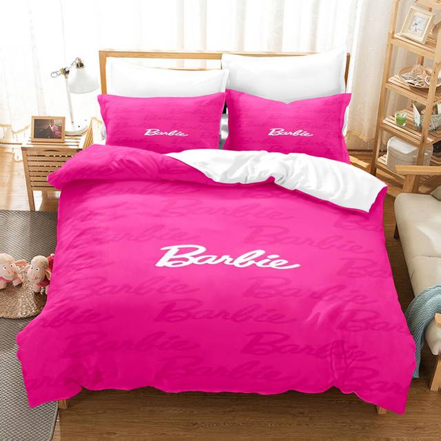 (Style 04, King(220X240CM/3PCS)) Barbie Kids Bedding Single Double Duvet Cover UK
