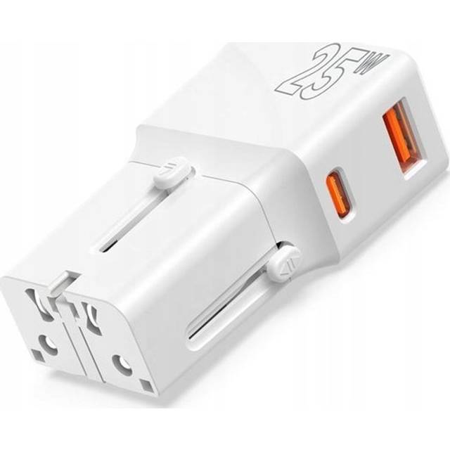 Mobile Origin Resa Adapter EU/US/UK/AU 25W - Vit