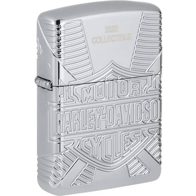 Zippo 2022 Collection Harley Davidson Lighter Silver Armor Edition Rare New Gift