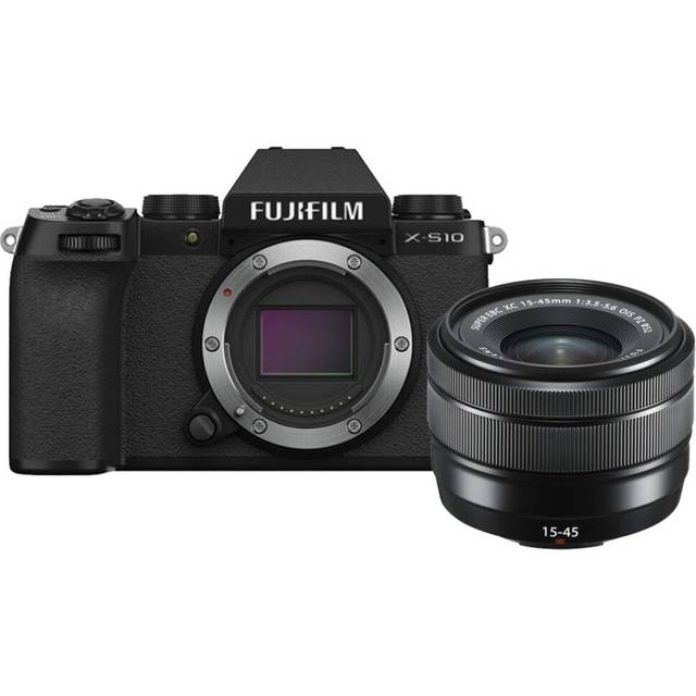 Fujifilm X-S10 Mirrorless Camera with 15-45mm Lens