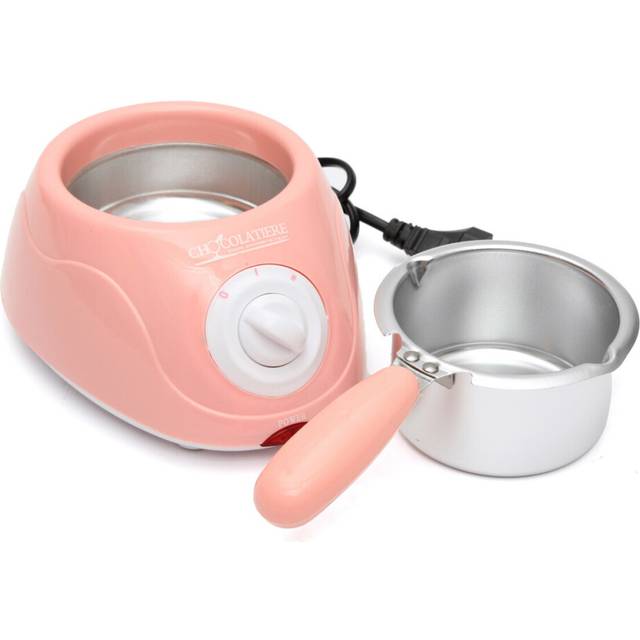 Chocolate Melting Pot Electric Fondue Melter Machine Set DIY Chocolate Fondue Machine Pink