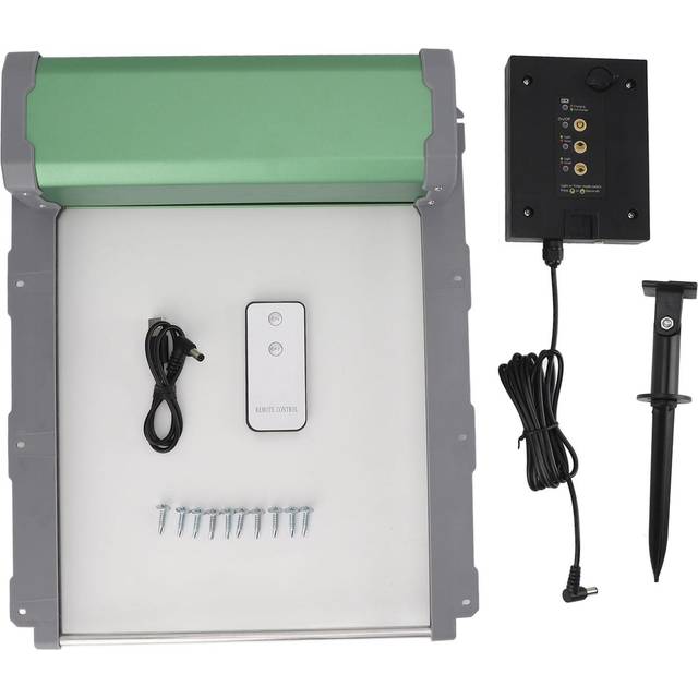 Solar Powered Automatic Chicken Coop Door Opener IP67 Waterproof Chicken Coop Door with Timer Light