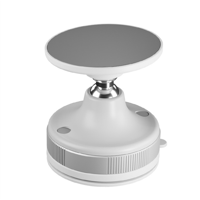 Vacuum Suction Cup for Car Phone Holder 360 Rotation Magnetic Bracket Smartphone Stand Home Kitchen White
