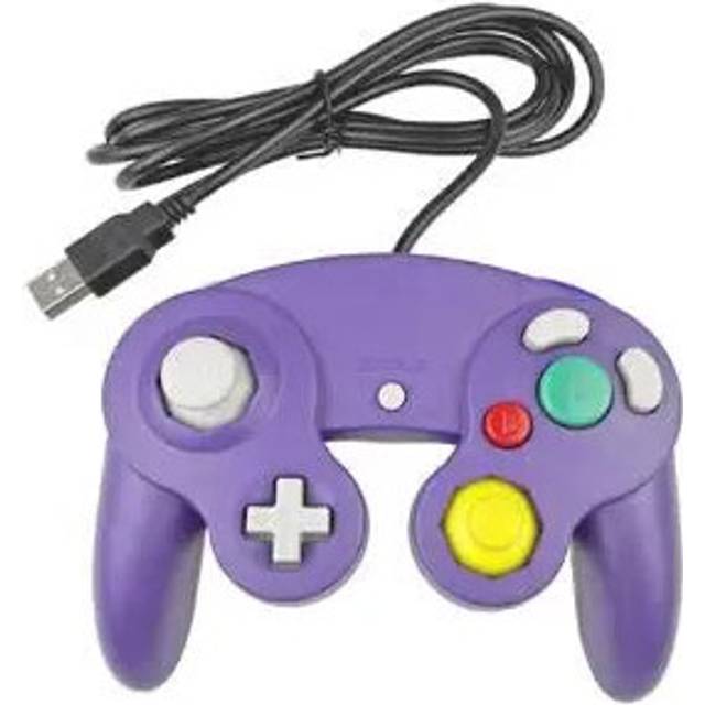(Purple) 4 Color USB Interface wired game controller gamepad joystick gaming with disc driver for PC  games  NOT For  NGC