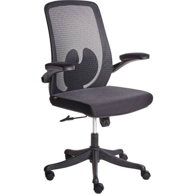 Beliani - Modern Office Chair Swivel Base Adjustable Height Lift-Up Armrests Mesh Home Office Black Overlord
