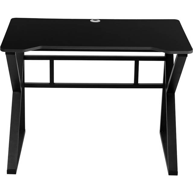 100cm W x 60cm D Mental Frame Office Desk Indoor Game Table - Black