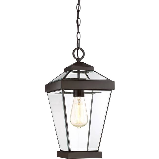 Guilbert 1 Light Outdoor Hanging Lantern - Bronze (41.3cm H x 20.3cm W)