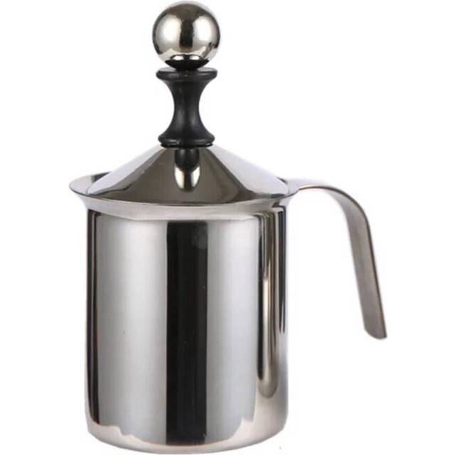 Milk Frother Jug 400Ml Stainless Steel Froth Pot Suitable for Automatic Coffee Machine or Stove to Boil
