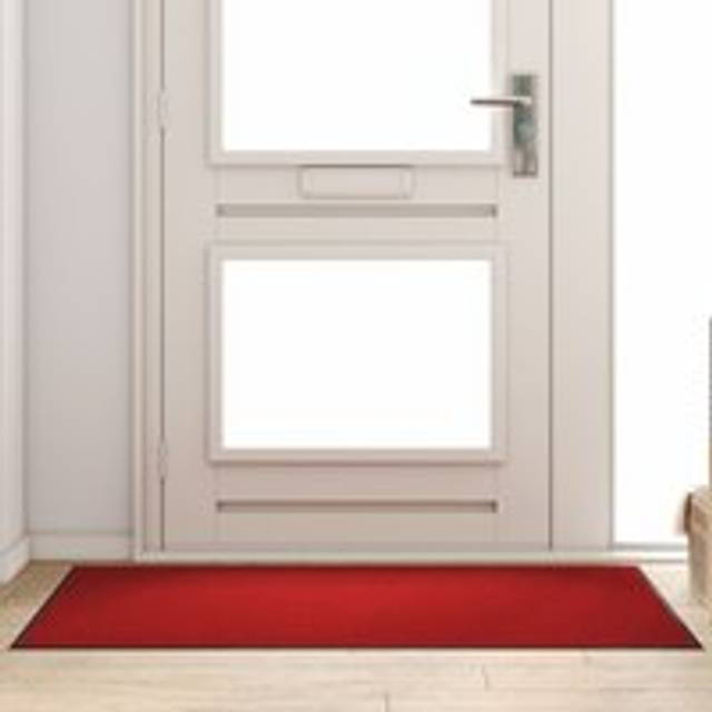 Rectangular Red Door Mat 90x150 cm - Medium