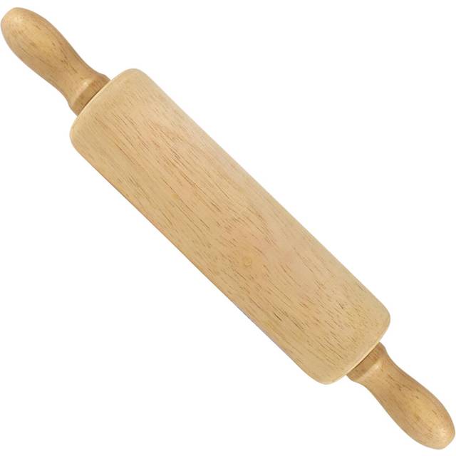 R&M International Small 6 Wood Rolling Pin 1.75 Diameter Brown