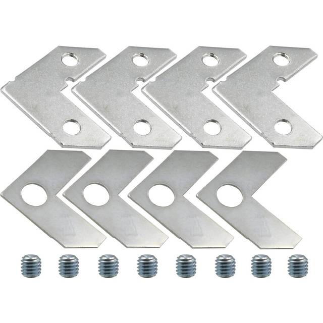 LBY 40pcs Picture Frame L Shape Angle Bracket Flat Plate Fastener  Met