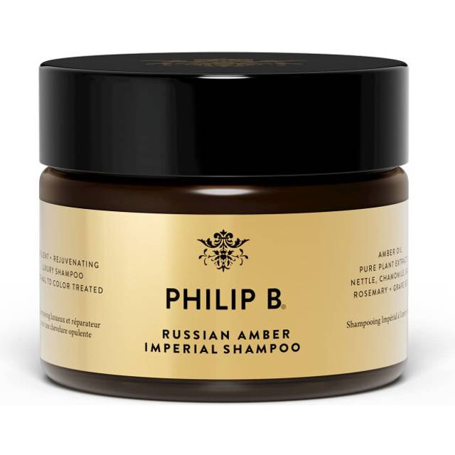 PHILIP B Russian Amber Imperial Shampoo, 12 fl. oz. (355 ml) - Color-Protective Cleanser Restores Frizzy Over-Processed Hair for Weightless Hydration
