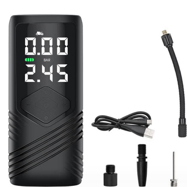 Car Tire Pump Auto Tyre Inflator Compressor for Motorcycle Bicycle 2500MA 12V Portable Digital Inflatable Air