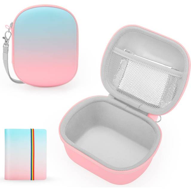 Yinke Case with Photo Album for Polaroid Go 9035/9071/9070 Instant Camera, Hard Protective Case Children's Camera Travel Bag Case - Christmas New Year