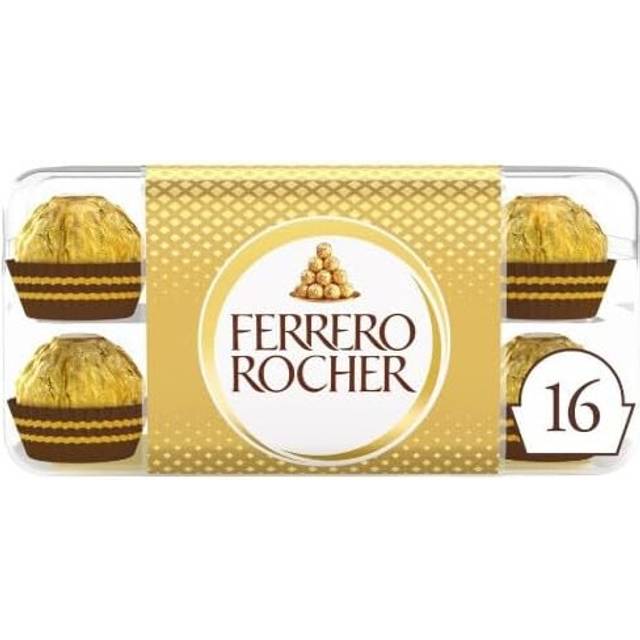 Ferrero Rocher Chocolate Pralines Gift Box 16 Pieces 200g (Pack Of 2)