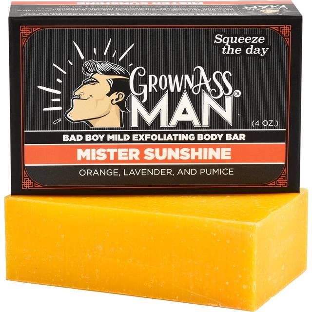 Grown Ass Man Co. Body Bars (Mister Sunshine (Mild Exfoliant)  Single)