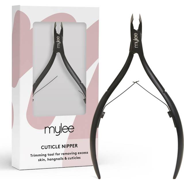 Mylee Cuticle Nippers ? Professional, Sleek, Matte Black, Stainless Steel, Salon-Quality for Precision Trimming and Effective Removal of Unruly
