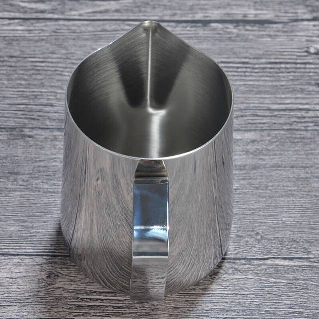(a-Stainless Steel 350ml) Coffee Latte Milk Frothing Jug Milk Frother Pitcher Stainless Steel Jug Espresso Barista Pitcher Milk Pot Coffee Accessory