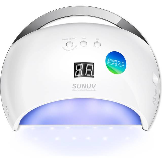 UV LED Nail Lamp, SUNUV 48W Gel Nail Polish Dryer with 30/60/99S Timer Sensor Removable Bottom Tray for Home and Salon